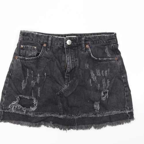 River Island Womens Black   A-Line Skirt Size 10
