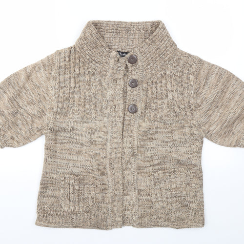 Ellie Louise Womens Brown   Cardigan Jumper Size L