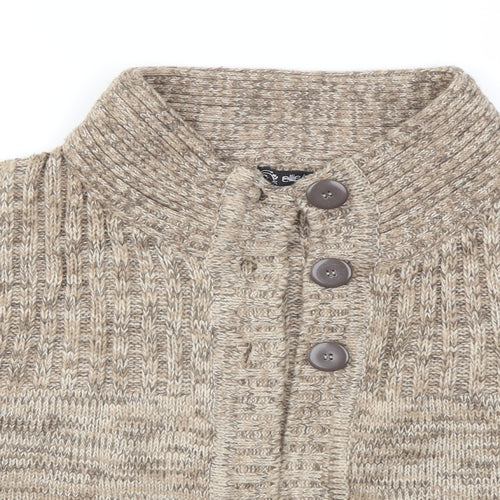 Ellie Louise Womens Brown   Cardigan Jumper Size L