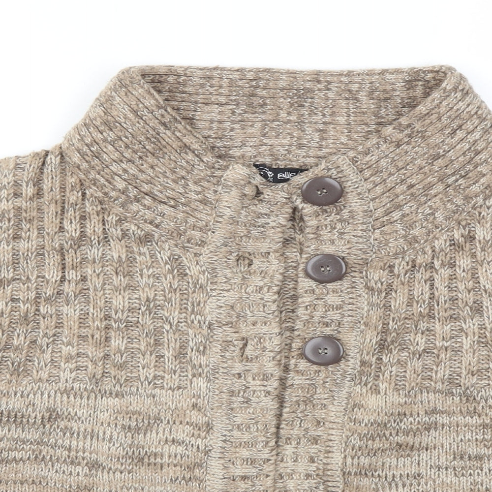 Ellie Louise Womens Brown   Cardigan Jumper Size L