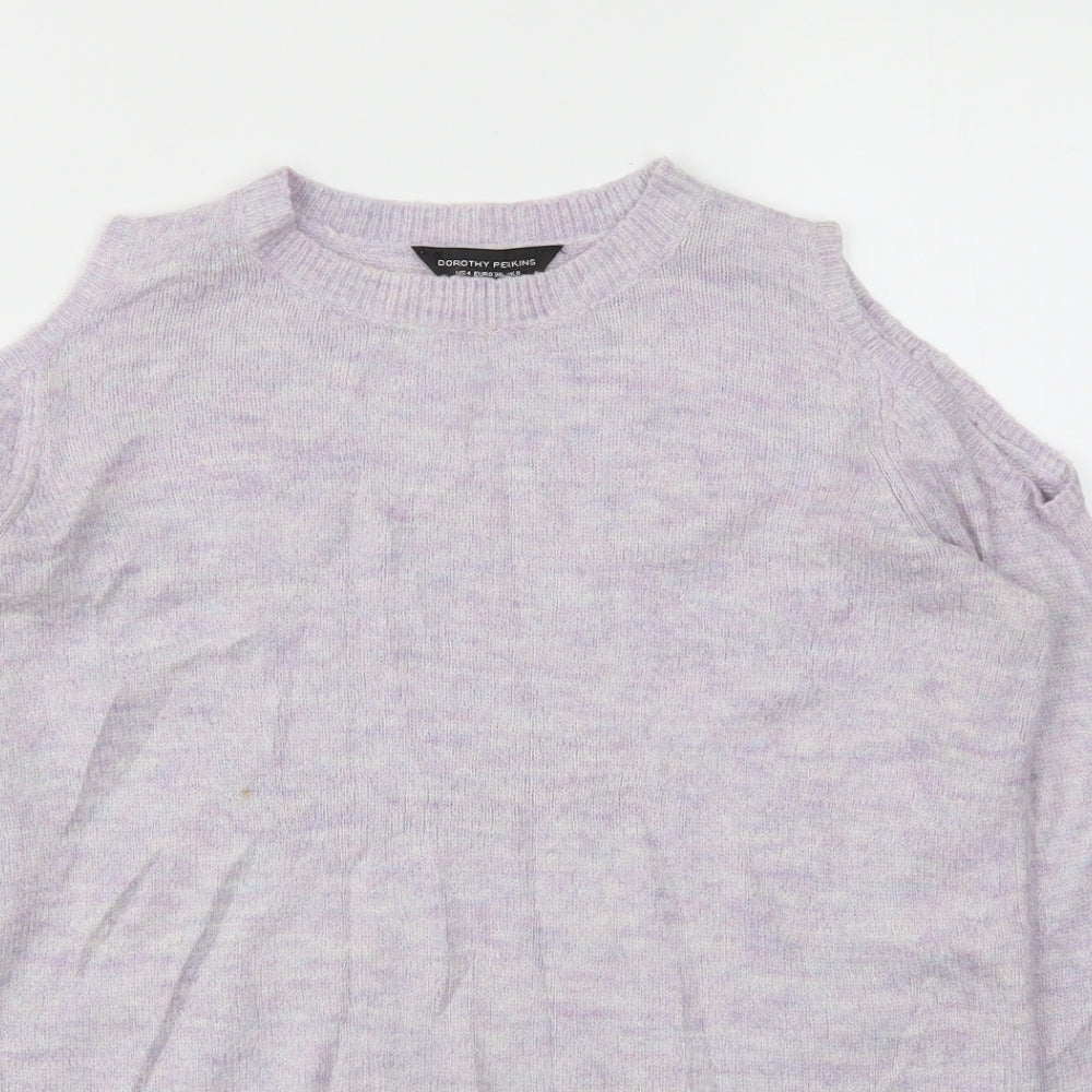 Dorothy Perkins Womens Purple   Basic T-Shirt Size 8