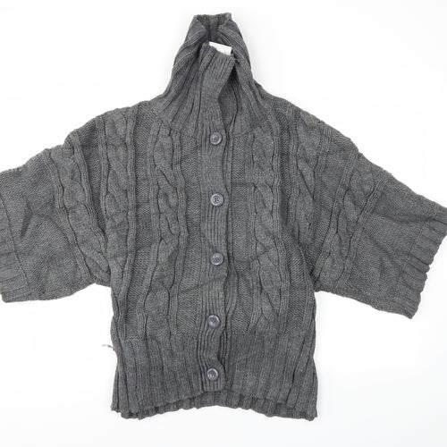 Oasis Womens Grey   Cardigan Jumper Size 16