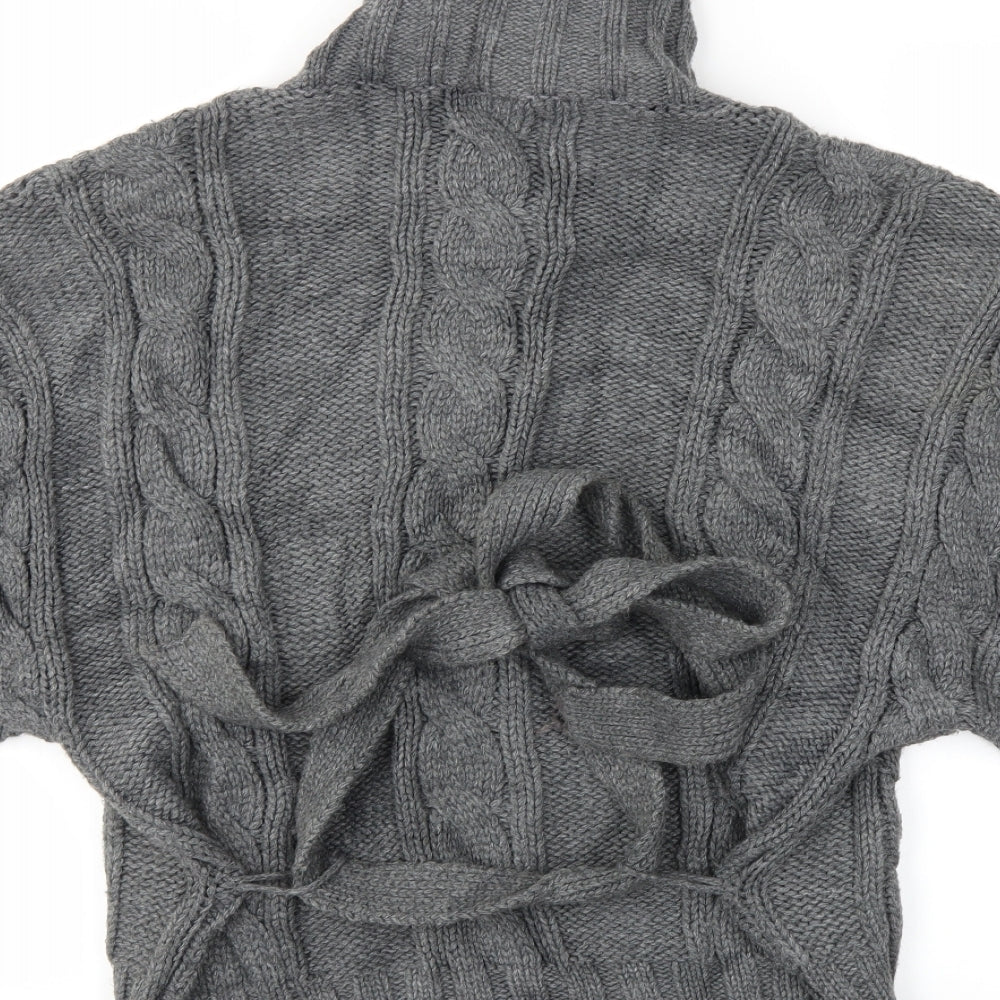 Oasis Womens Grey   Cardigan Jumper Size 16