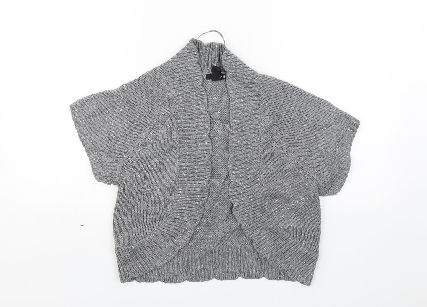 H&M Womens Grey  Knit Cape Jumper Size S