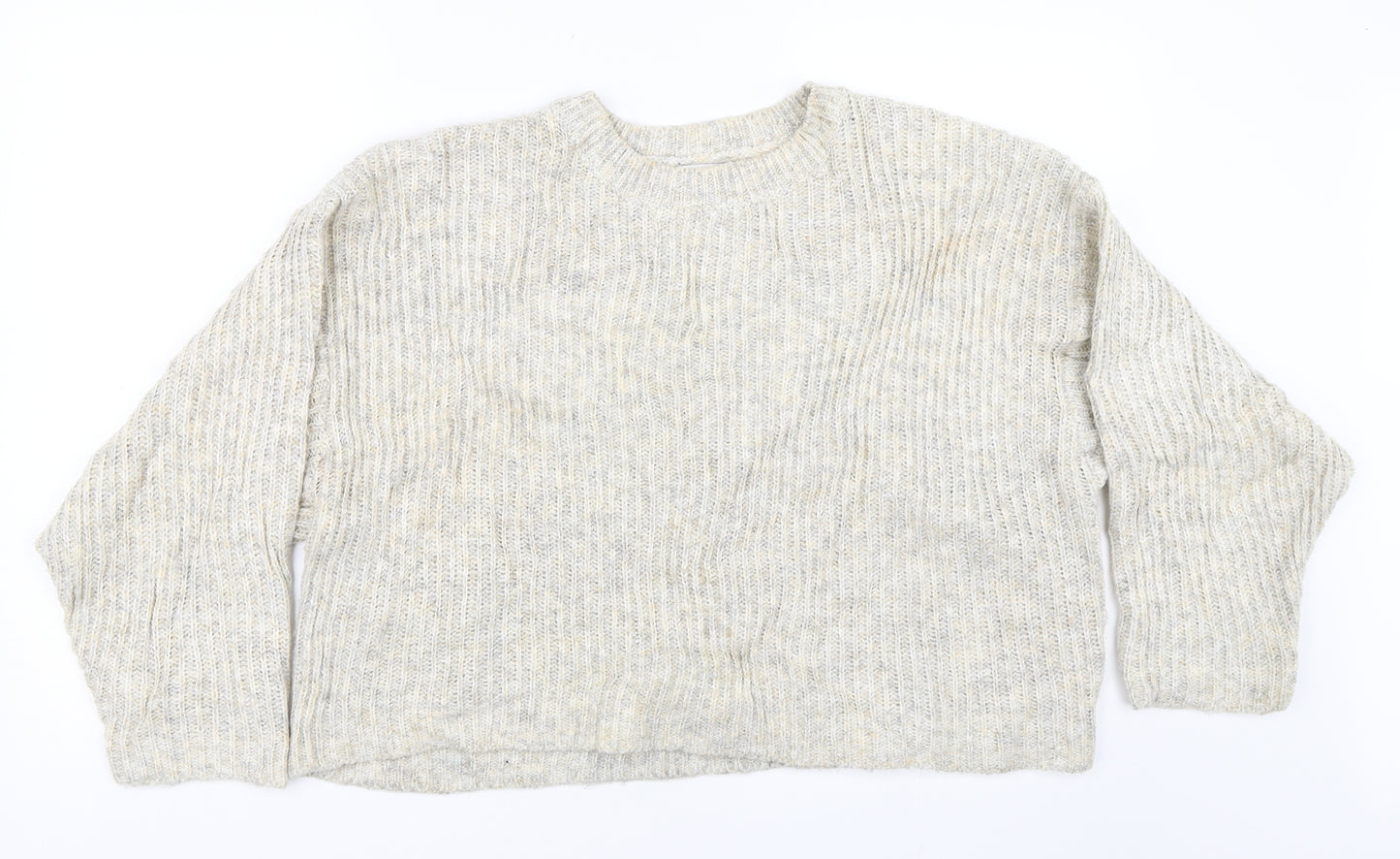 Topshop Womens Beige  Knit Pullover Jumper Size S