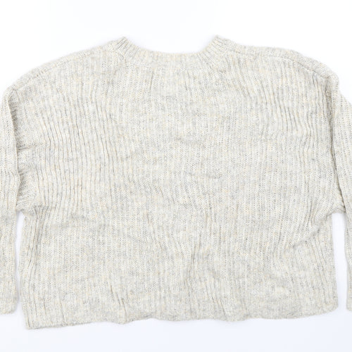 Topshop Womens Beige  Knit Pullover Jumper Size S