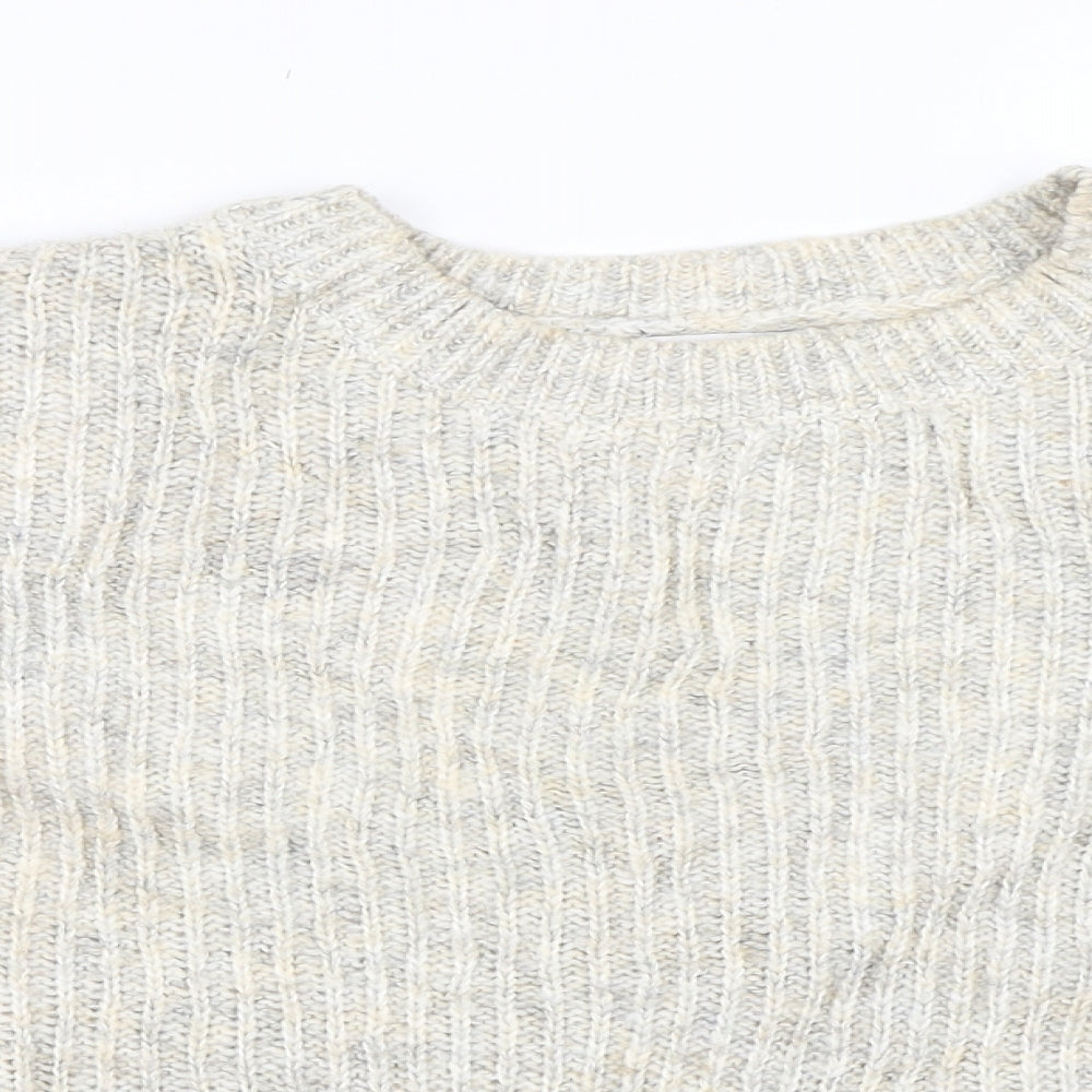 Topshop Womens Beige  Knit Pullover Jumper Size S