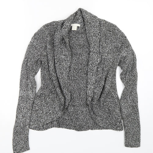 H&M Womens Black  Knit Cardigan Jumper Size XS