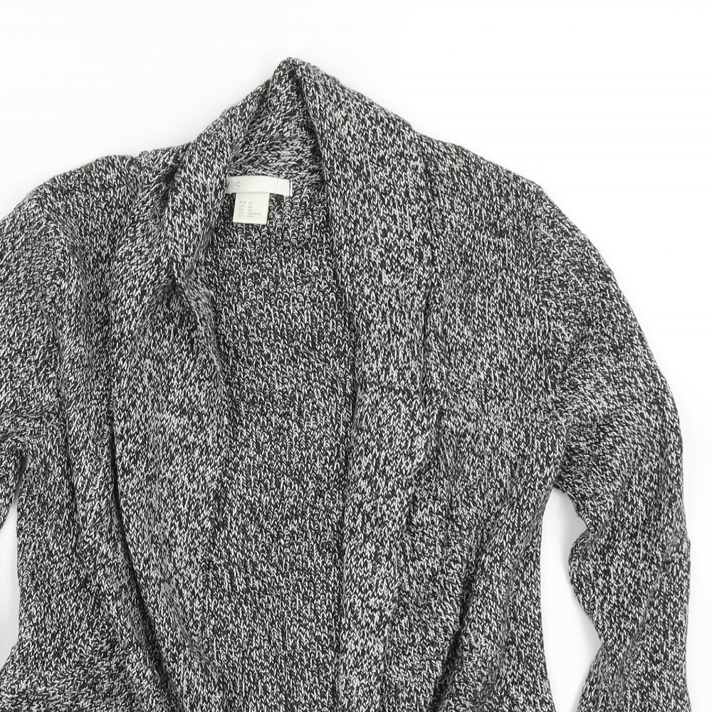 H&M Womens Black  Knit Cardigan Jumper Size XS
