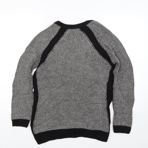 M&S Womens Grey  Knit Pullover Jumper Size 14