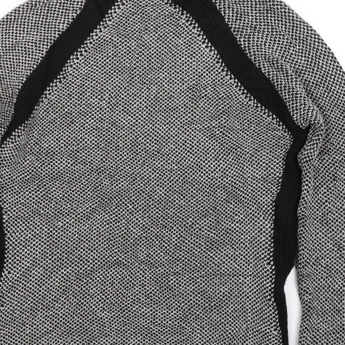 M&S Womens Grey  Knit Pullover Jumper Size 14