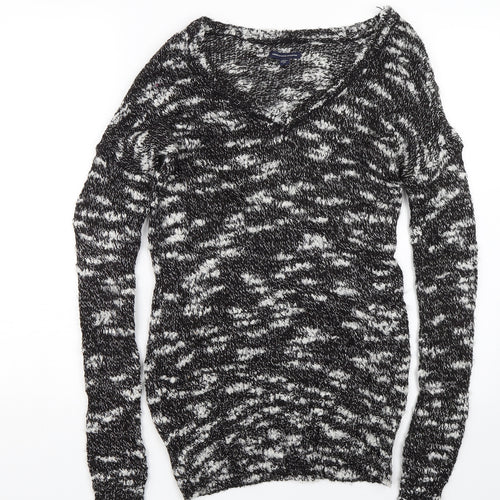 American Outfitters Womens Black  Knit Pullover Jumper Size S