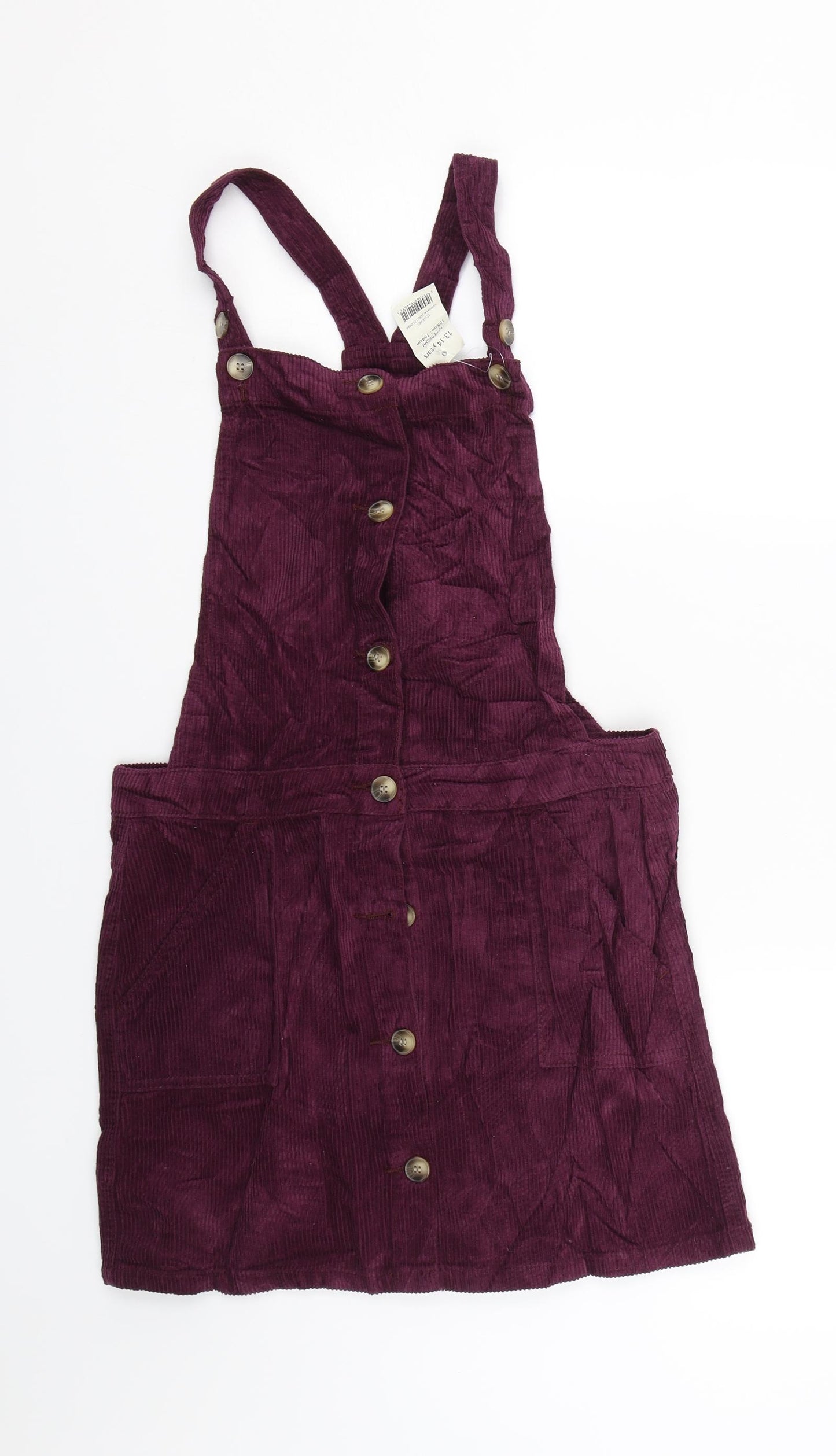 George Girls Purple  Corduroy Tank Dress  Size 13-14 Years
