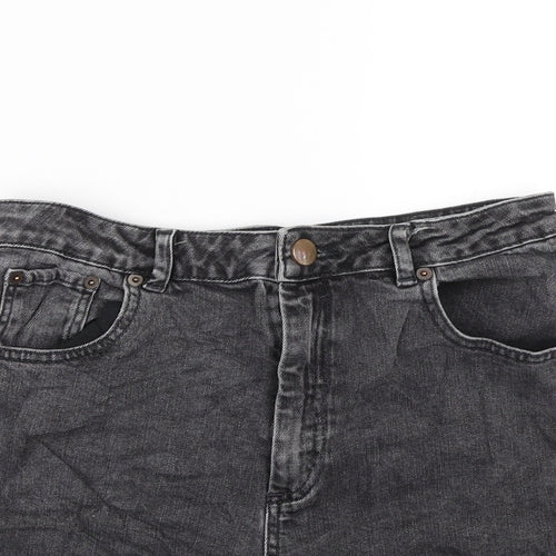 ASOS Mens Black  Denim Bermuda Shorts Size 32