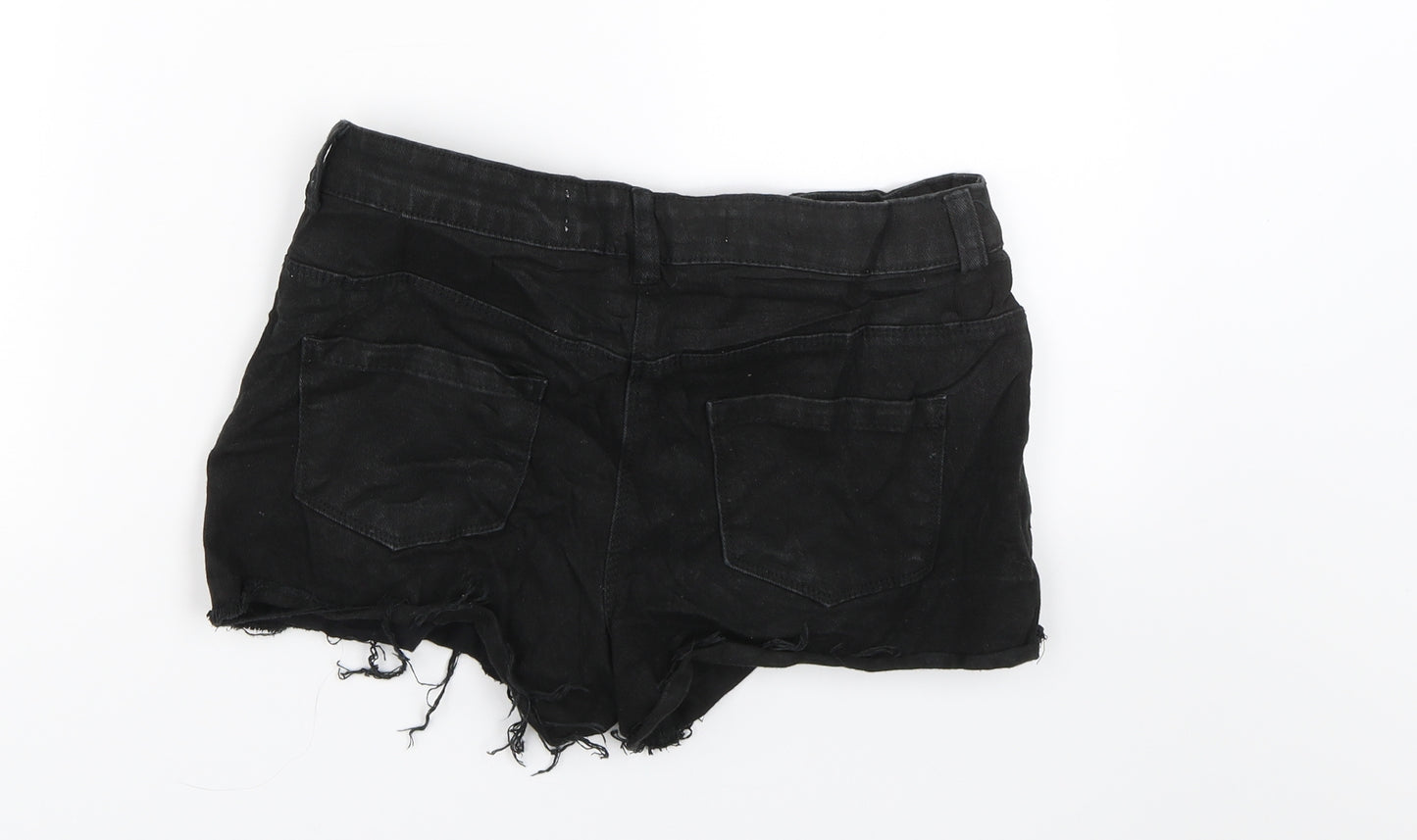Primark Girls Black  Denim Mom Shorts Size 13-14 Years - Summer