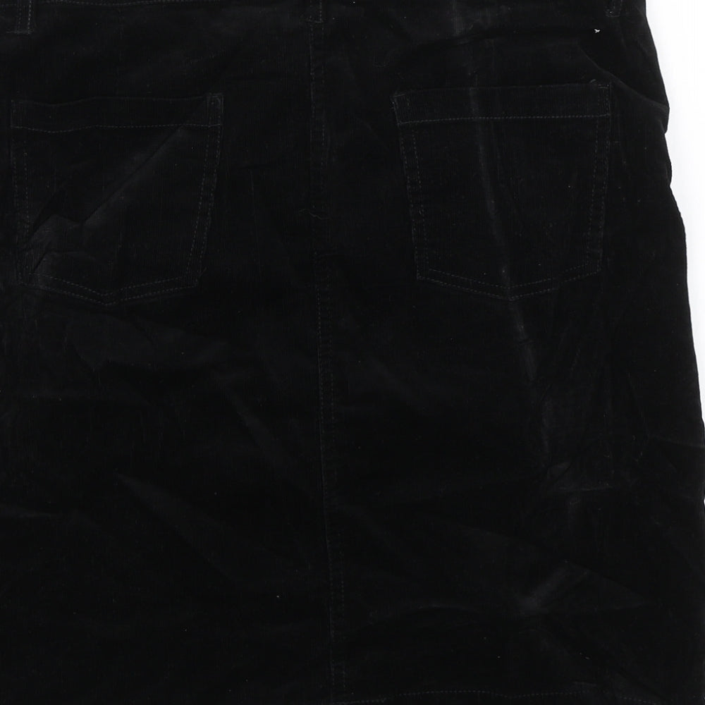 George Womens Black  Corduroy Mini Skirt Size 12