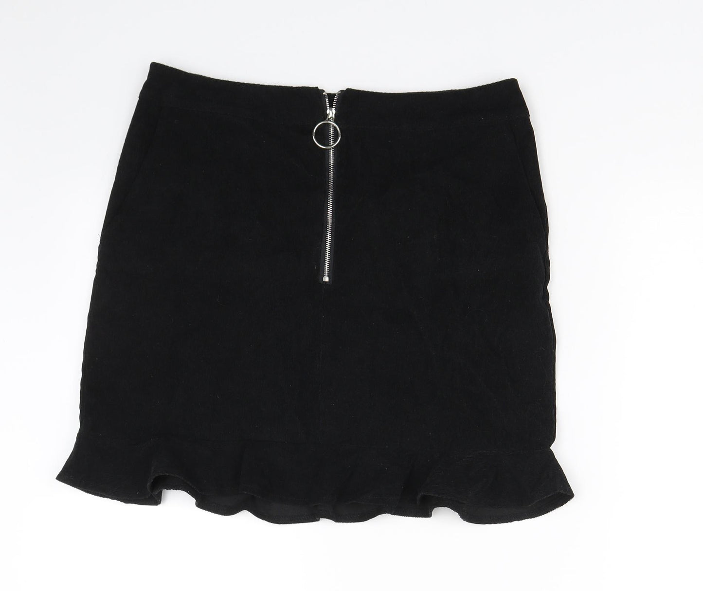 B. young Womens Black  Corduroy Straight & Pencil Skirt Size 10