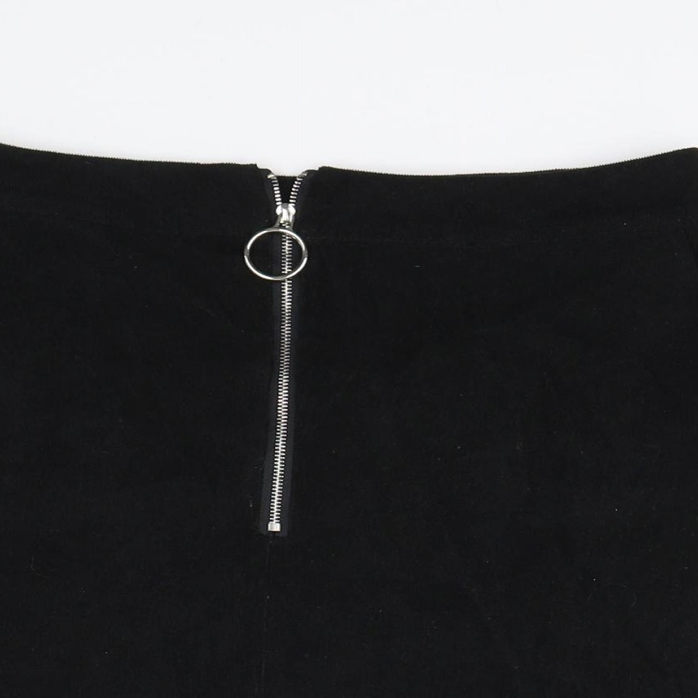 B. young Womens Black  Corduroy Straight & Pencil Skirt Size 10