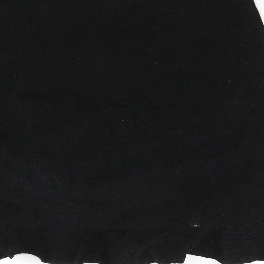 B. young Womens Black  Corduroy Straight & Pencil Skirt Size 10