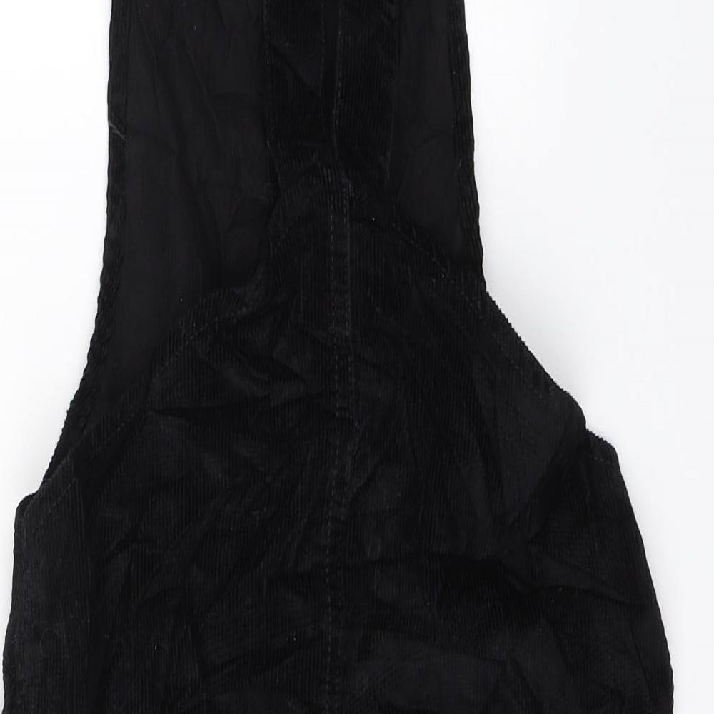 Miss E-vie Girls Black  Corduroy Pinafore/Dungaree Dress  Size 12-13 Years