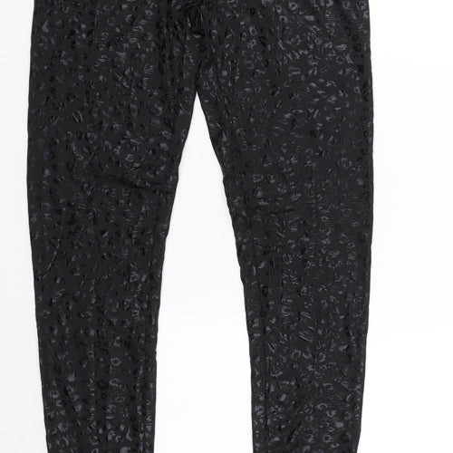 6126 Womens Black Animal Print  Capri Leggings Size XS L27 in