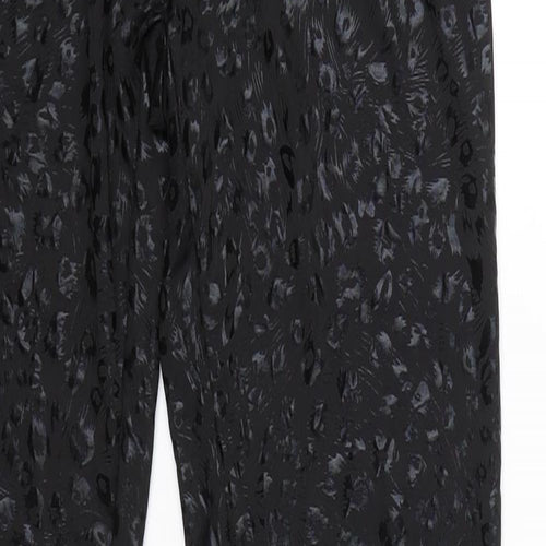 6126 Womens Black Animal Print  Capri Leggings Size XS L27 in