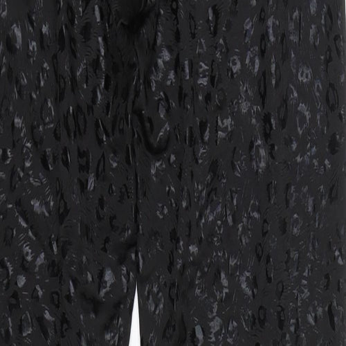 6126 Womens Black Animal Print  Capri Leggings Size XS L27 in