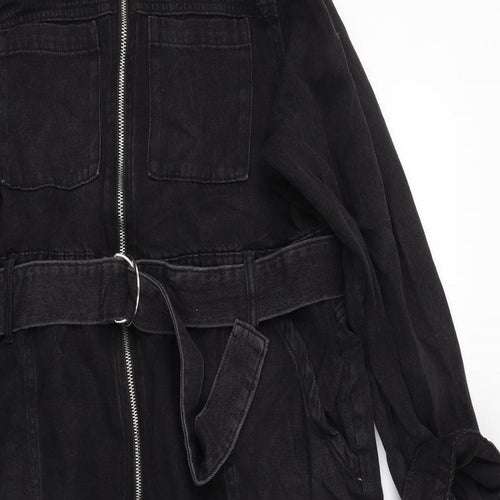 Primark Womens Black  Denim Jumpsuit One-Piece Size 20 L24 in