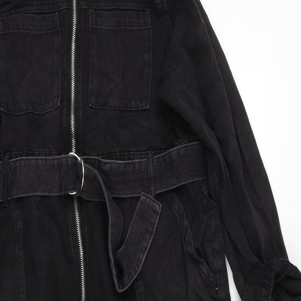 Primark Womens Black  Denim Jumpsuit One-Piece Size 20 L24 in