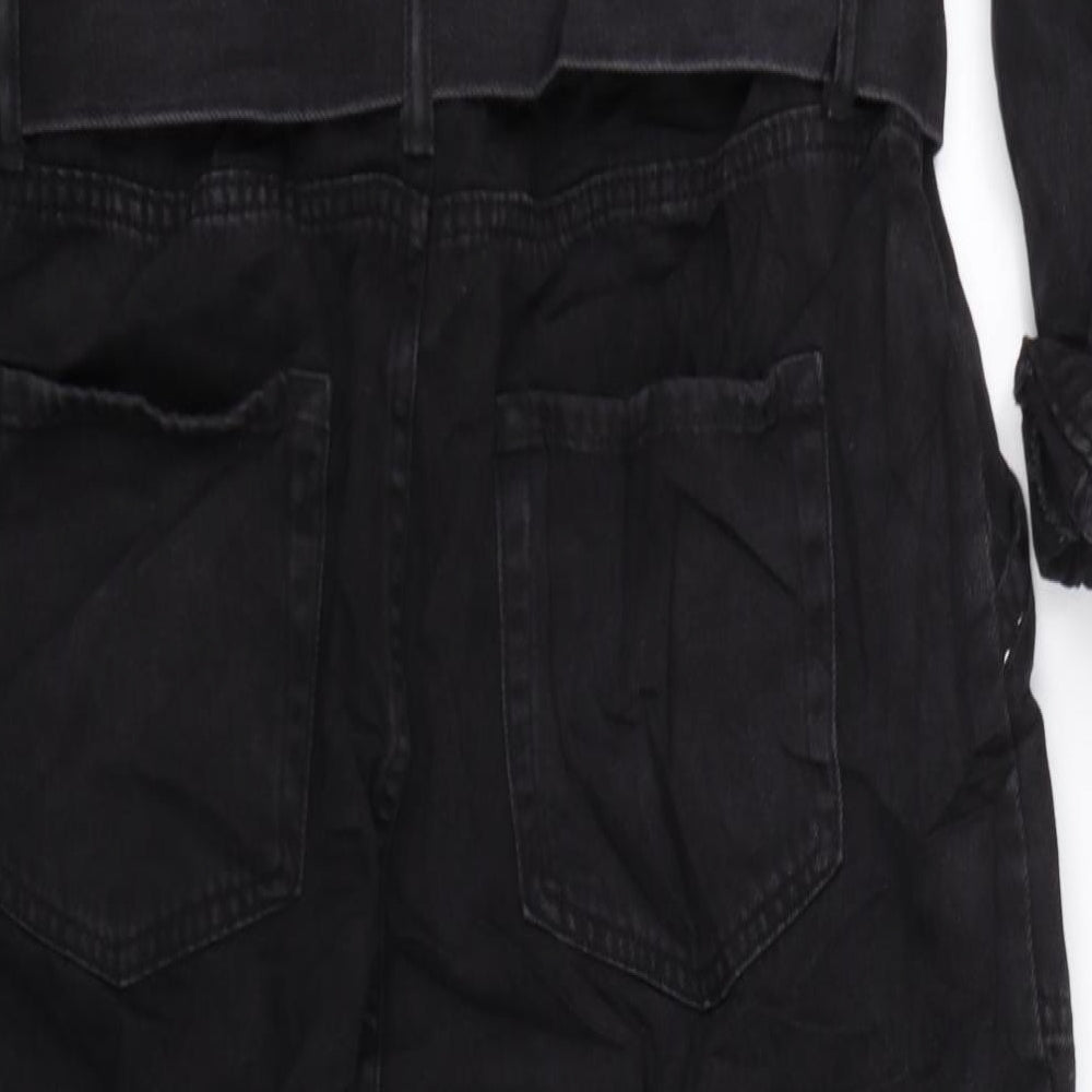Primark Womens Black  Denim Jumpsuit One-Piece Size 20 L24 in