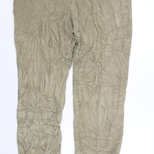 M&S Mens Green  Corduroy Trousers  Size 40 L25 in