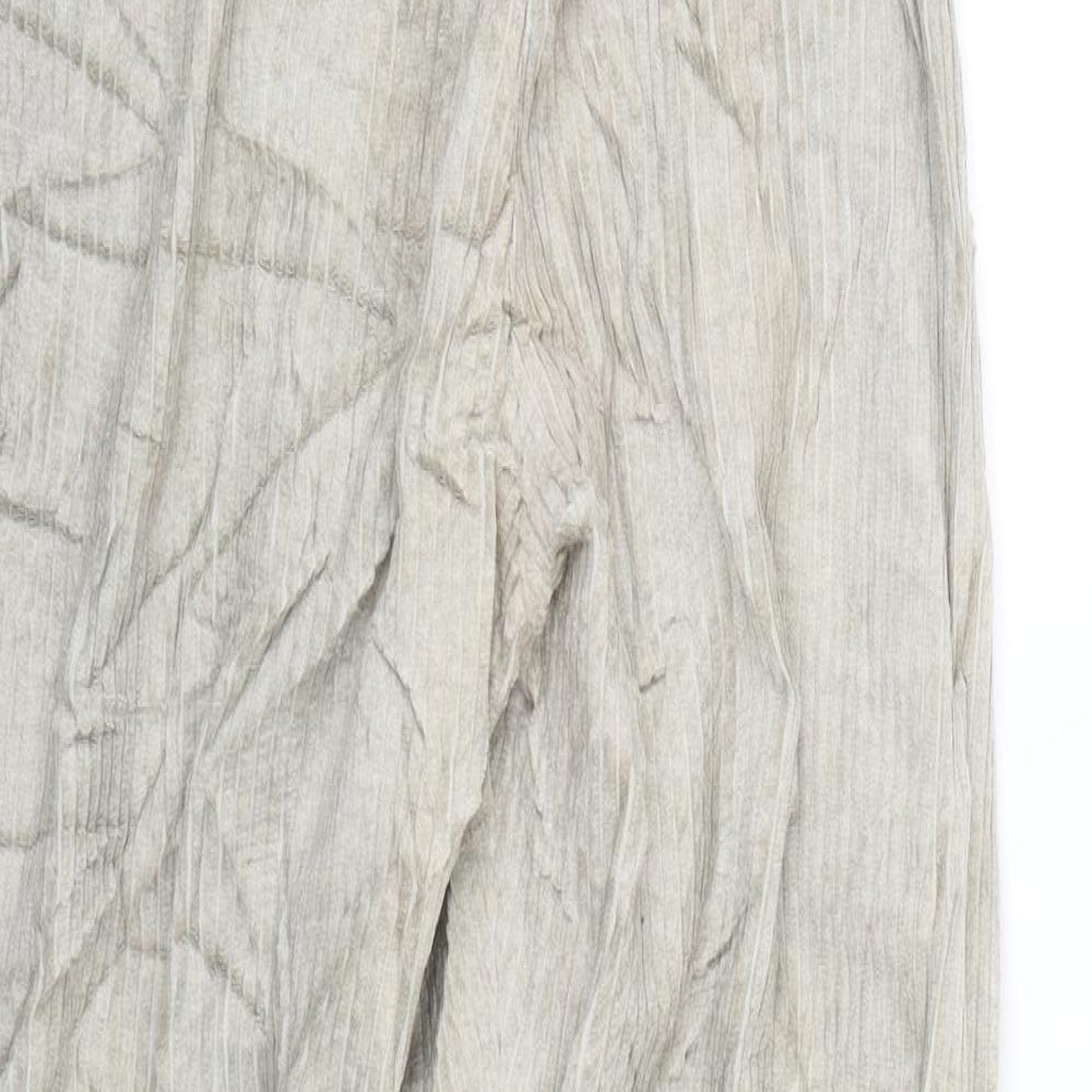 New Look Womens Beige Striped Corduroy Trousers  Size 28 L23 in