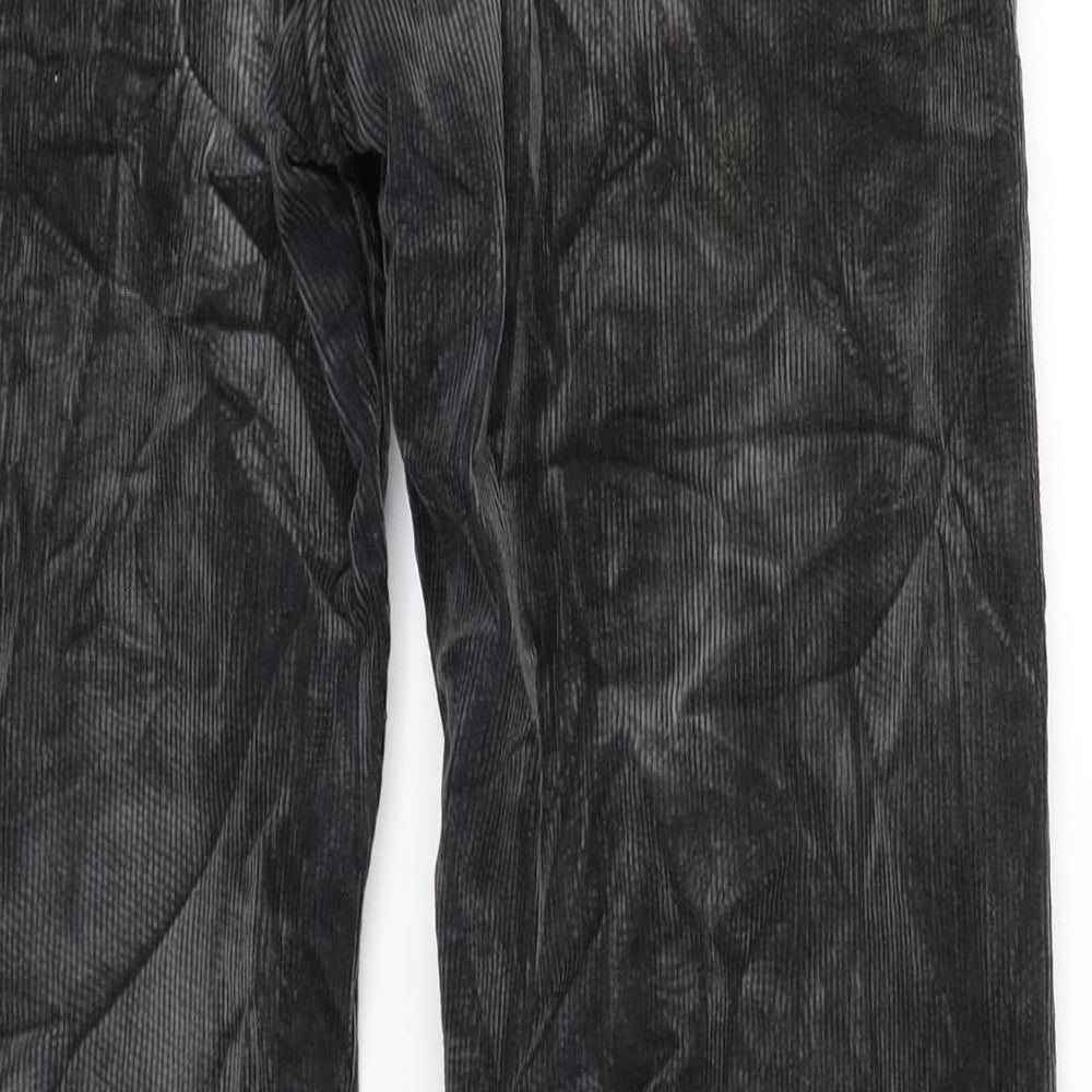 GreatPlains Womens Grey  Corduroy Trousers  Size 10 L27 in