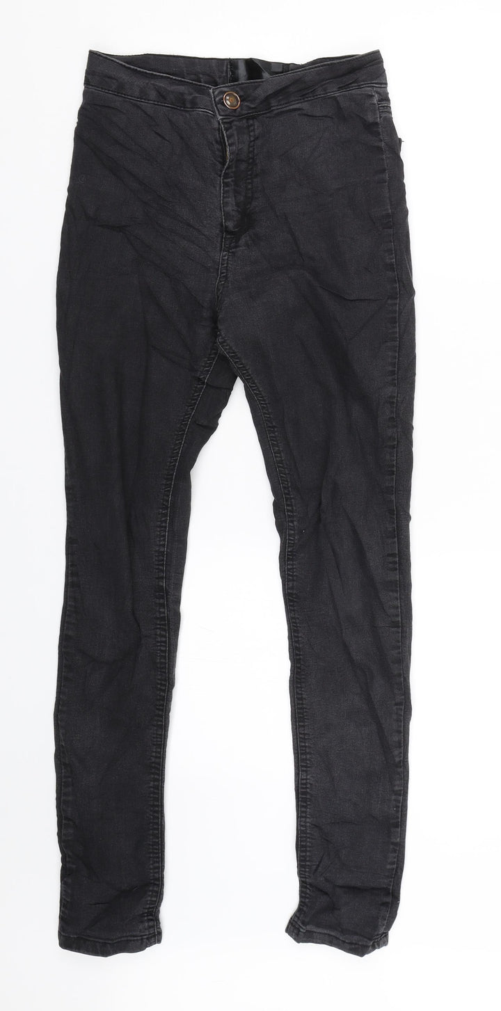 New Look Womens Black Denim Skinny Jeans Size 8 L27.5 in