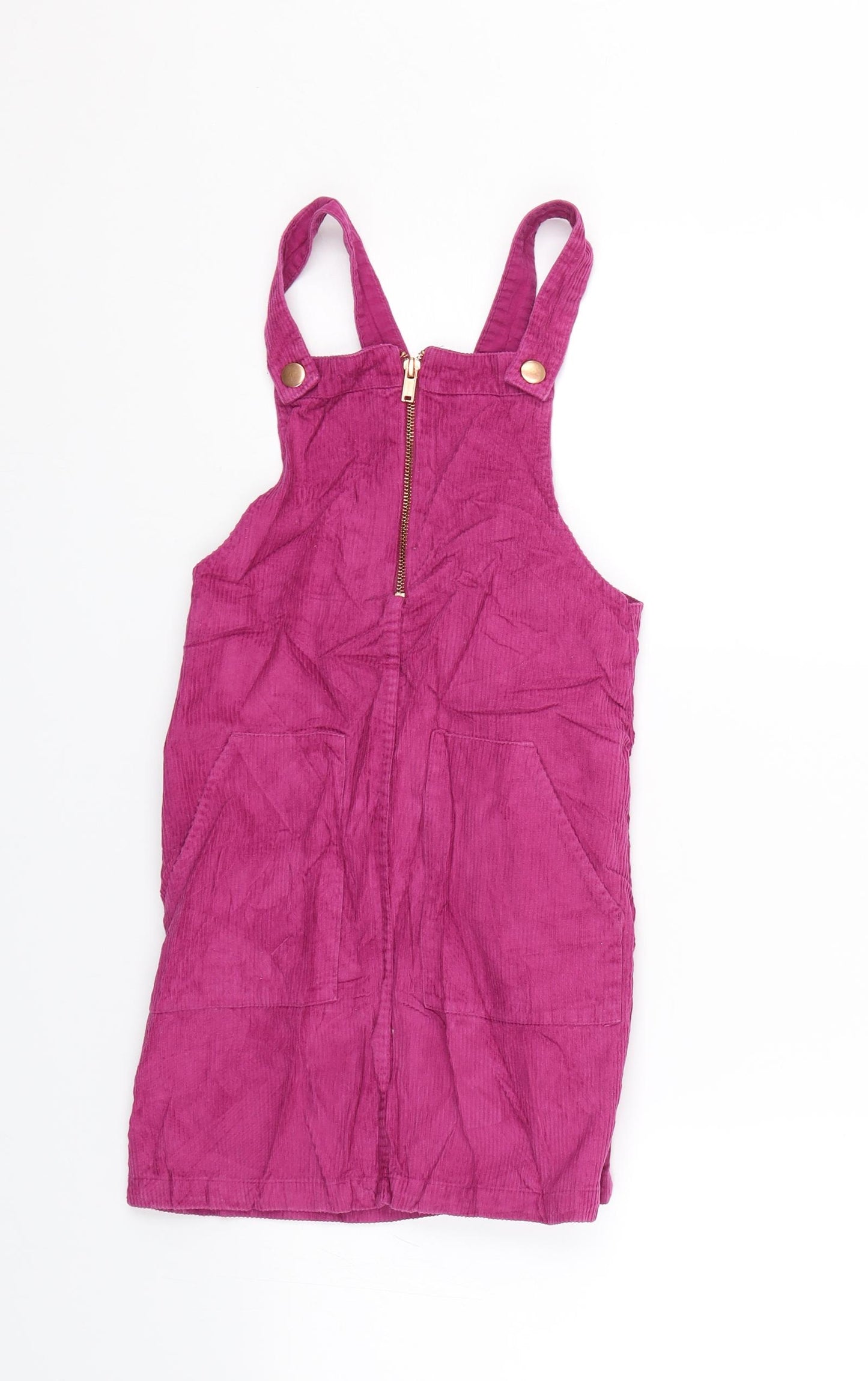 TU Girls Purple  Corduroy Dungaree One-Piece Size 9 Years
