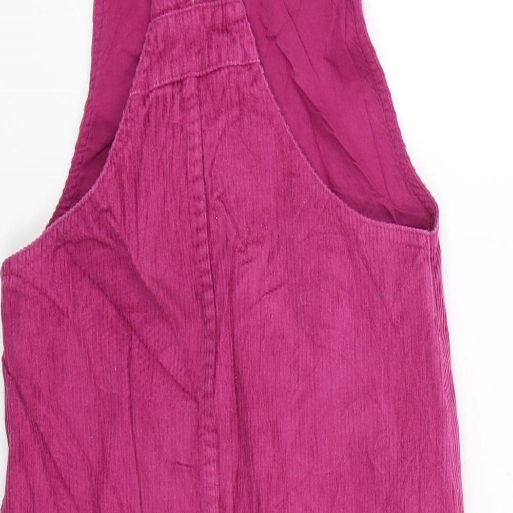 TU Girls Purple  Corduroy Dungaree One-Piece Size 9 Years