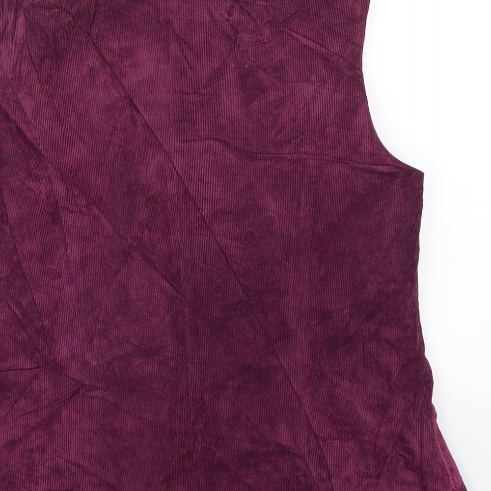 BPC Selection Womens Purple  Corduroy Jacket Suit Waistcoat Size 16