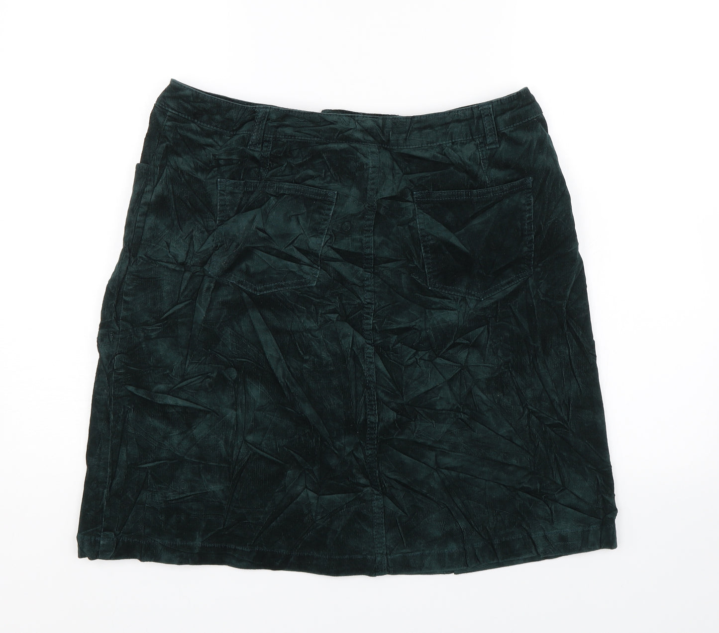 Spirit M&cp Womens Green  Corduroy Mini Skirt Size 16