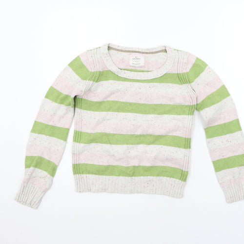 Old Navy Womens Green Striped  Pullover Jumper Size L