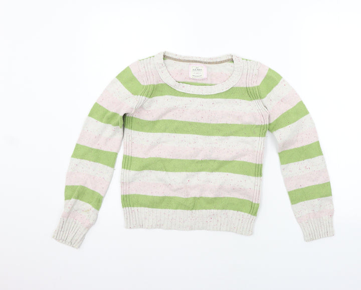 Old Navy Womens Green Striped Pullover Jumper Size L