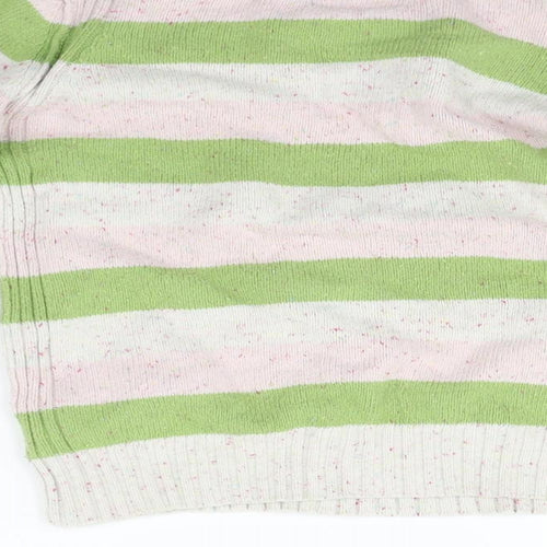 Old Navy Womens Green Striped  Pullover Jumper Size L