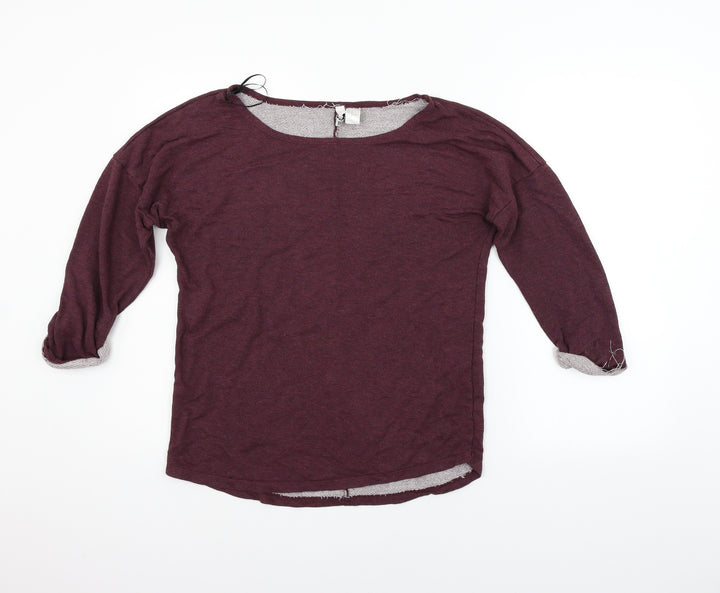 Divided Womens Purple   Pullover Jumper Size M