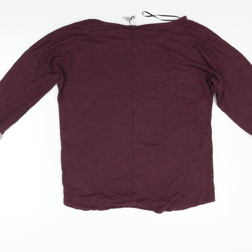 Divided Womens Purple   Pullover Jumper Size M