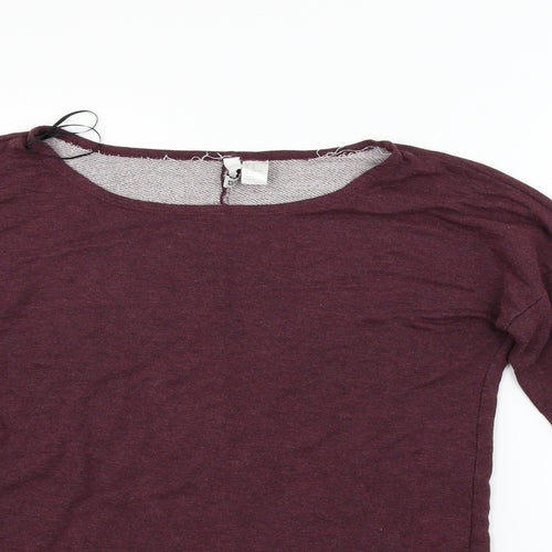 Divided Womens Purple   Pullover Jumper Size M