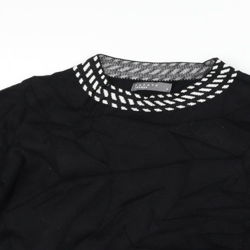 Papaya Womens Black   Pullover Jumper Size 8