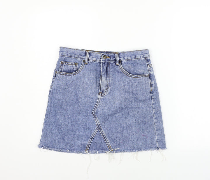GLASSONS  Womens Blue   A-Line Skirt Size 10
