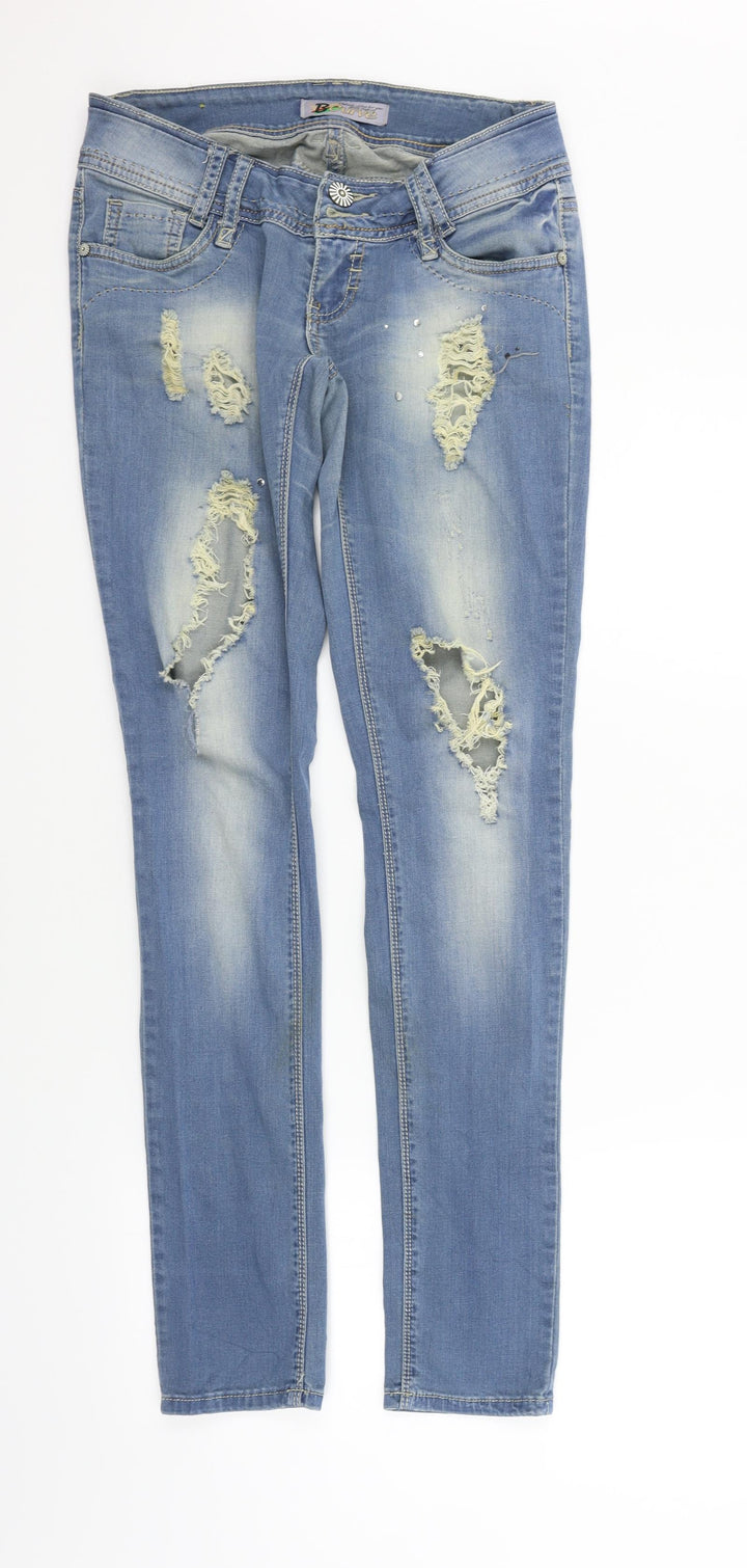 best curve Womens Blue   Straight Jeans Size 28 in L31 in