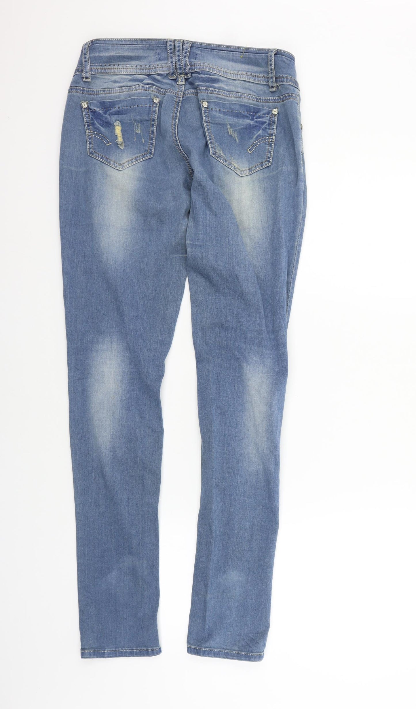 best curve Womens Blue   Straight Jeans Size 28 in L31 in