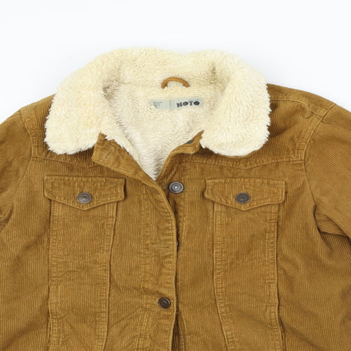 Topshop Womens Orange   Jacket Coat Size 8