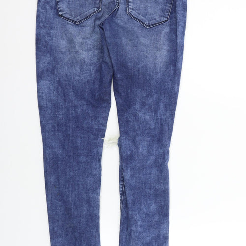 deniem & co Womens Blue   Straight Jeans Size 6 L28 in